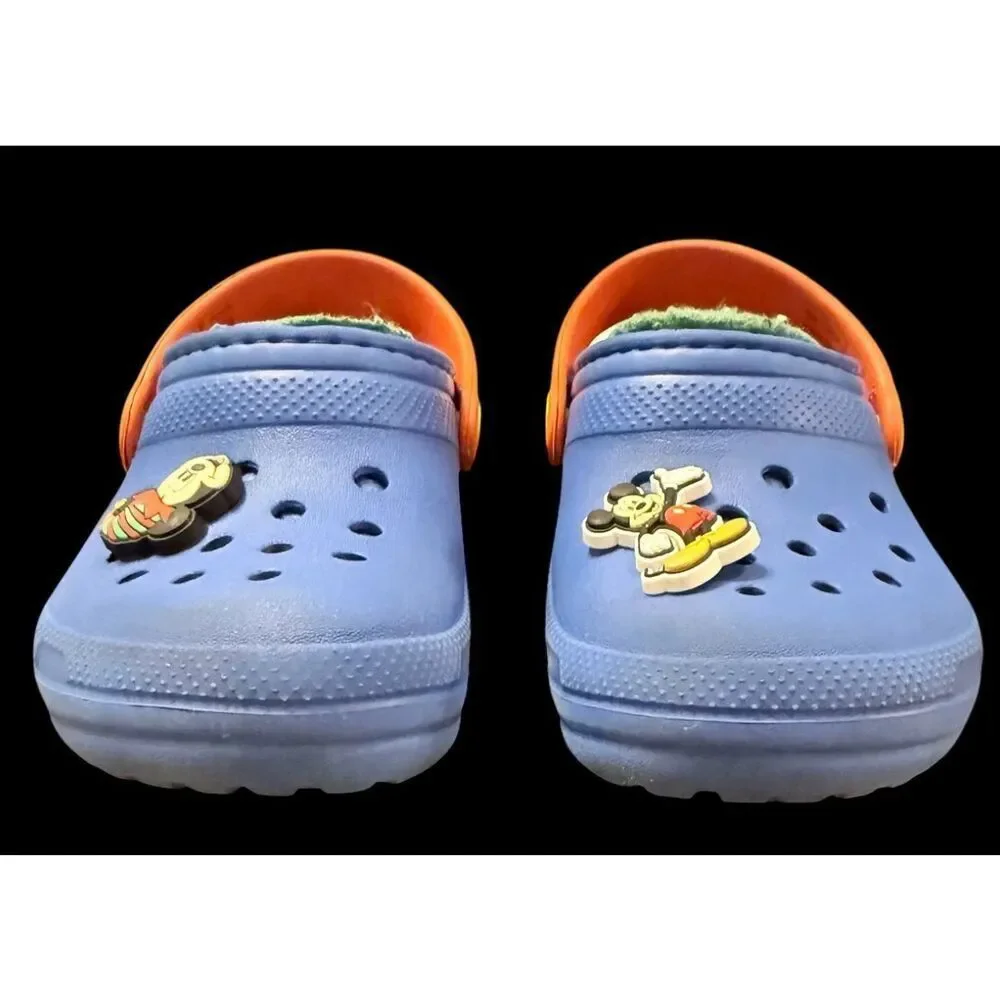 Crocs Kids Classic Lined Clogs Little Kids Sz. 6 Summertime Mickey Mouse